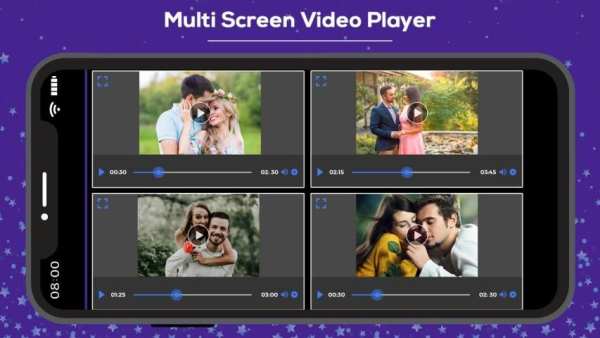 Multiple Video Player Multiple Videos at Same Time स्क्रीनशॉट 3