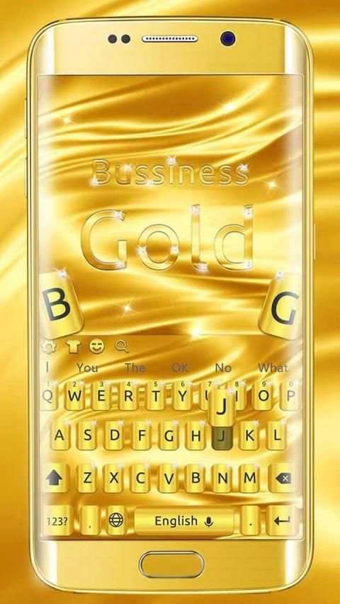 Business Diamond Gold Keyboard Theme स्क्रीनशॉट 4