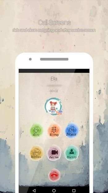 Water Color Call Dialer screenshot 1