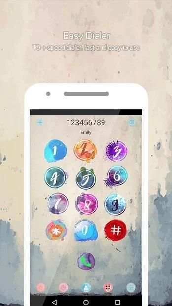 Water Color Call Dialer screenshot 2