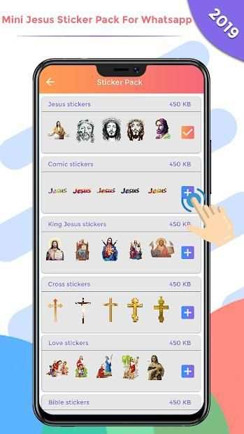 Mini Jesus Sticker Pack For Whatsapp 2019 स्क्रीनशॉट 1