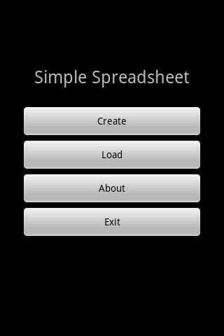 Simple Spreadsheet (free/ads) स्क्रीनशॉट 2