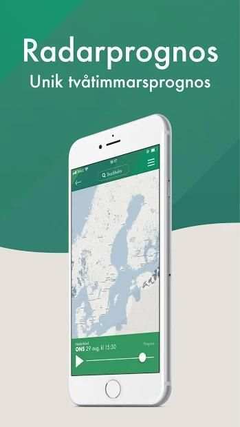 Grönt Väder - lokal prognos, radar screenshot 3