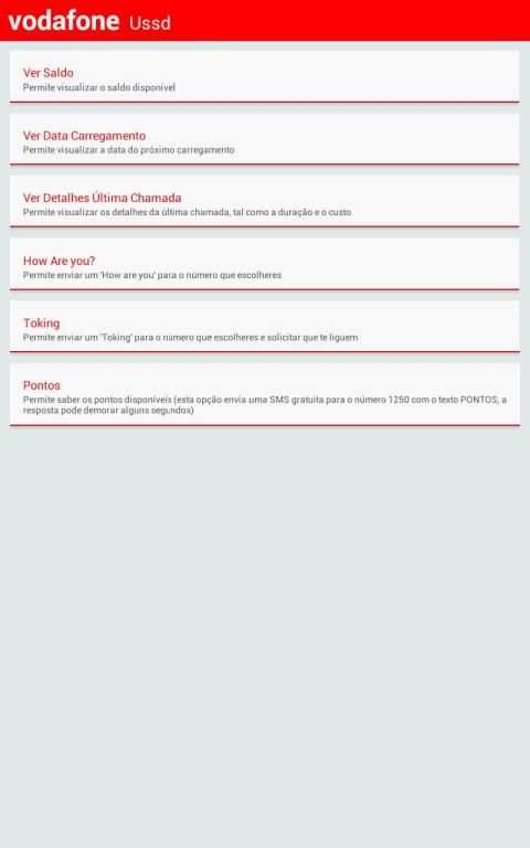 Vodafone Saldo screenshot 1