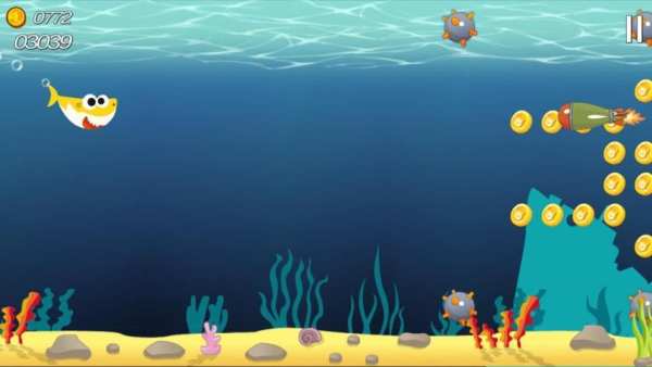 Baby Shark RUN Runner RUN स्क्रीनशॉट 2