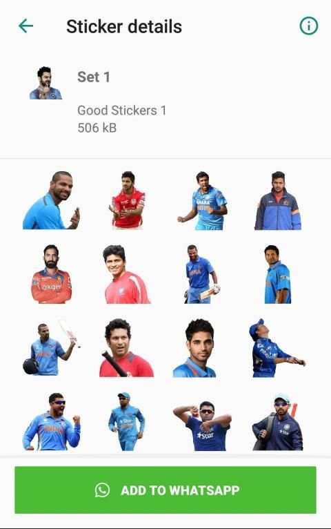 Indian Cricket Stickers for Whatsapp WAStickerApps स्क्रीनशॉट 2