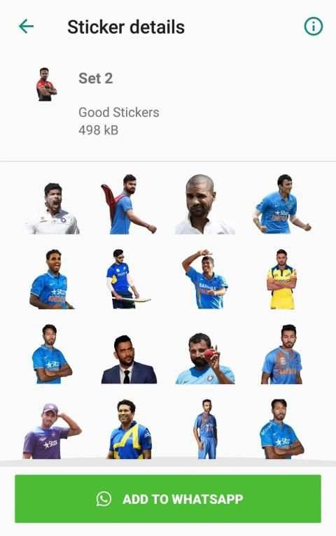Indian Cricket Stickers for Whatsapp WAStickerApps स्क्रीनशॉट 4