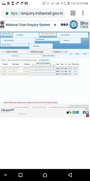 NTES - National Train Enquiry System screenshot 2
