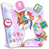 Funny Unicorn Themes HD Wallpapers 3D icons