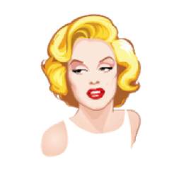 Sexy Monroe Stickers for WhatsApp, WAStickerApps