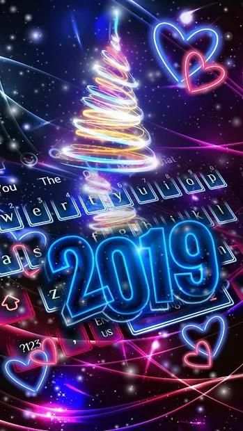 New Year 2019 Keyboard Theme screenshot 2
