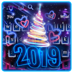 New Year 2019 Keyboard Theme आइकन