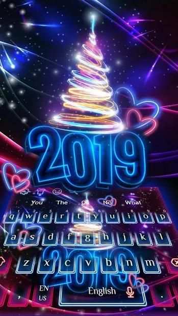 New Year 2019 Keyboard Theme screenshot 1