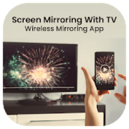 Screen Mirroring With TV Wireless Mirroring App आइकन