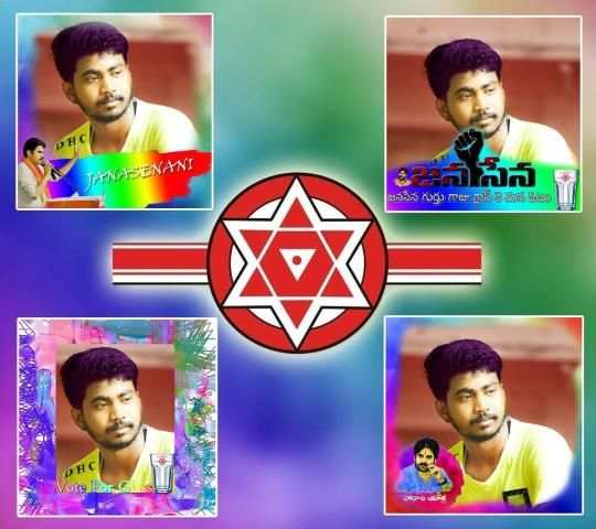 Janasena DP Maker - Photo Frames स्क्रीनशॉट 1