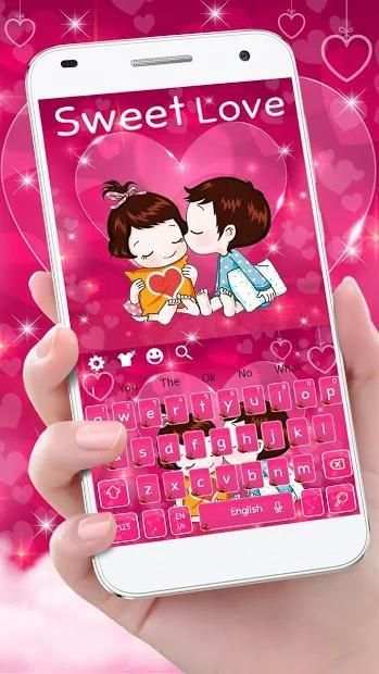 Sweet First Love Keyboard Theme स्क्रीनशॉट 2