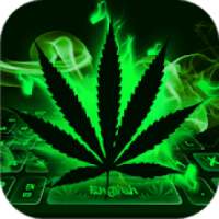 Neon Weed Rasta Keyboard Theme