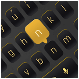 Simple Black Yellow Keyboard आइकन