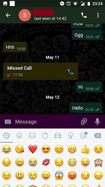 WhatsUp Messenger Dark Mode screenshot 1