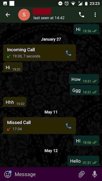 WhatsUp Messenger Dark Mode screenshot 2