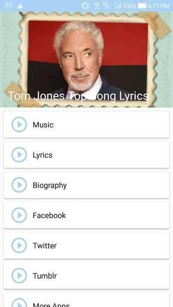Tom Jones: Top Songs & Lyrics screenshot 3