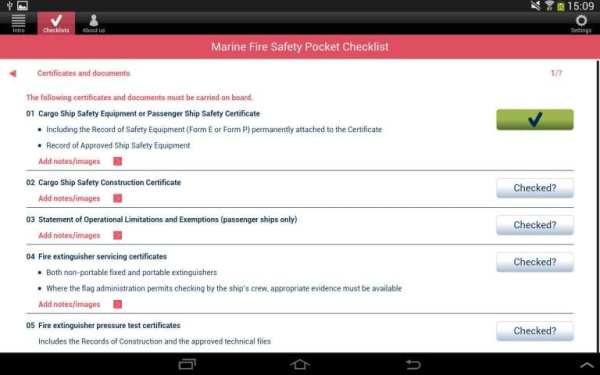Fire Safety Pocket Checklist screenshot 1