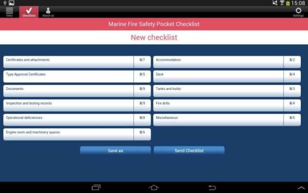 Fire Safety Pocket Checklist screenshot 2