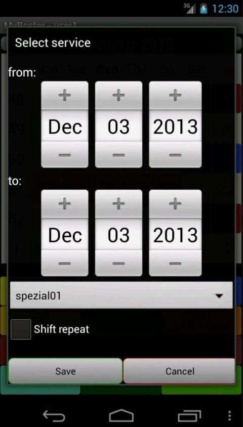 My Roster My Shift Plan स्क्रीनशॉट 2