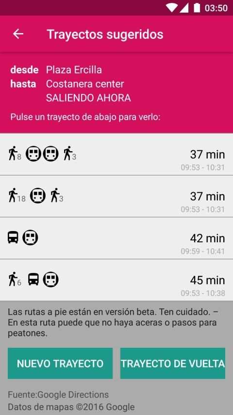 Transantiago Bus Checker screenshot 13