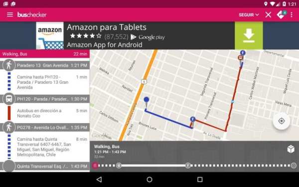 Transantiago Bus Checker screenshot 1