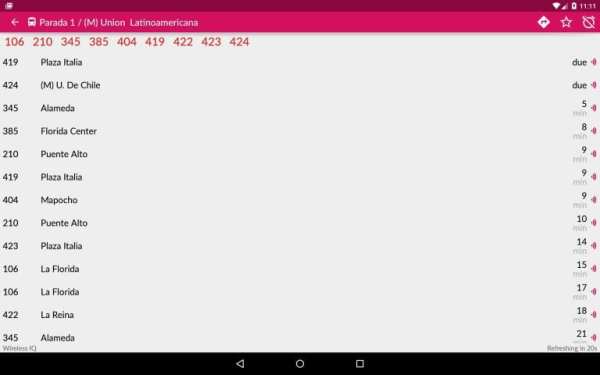 Transantiago Bus Checker screenshot 7