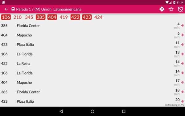 Transantiago Bus Checker screenshot 4