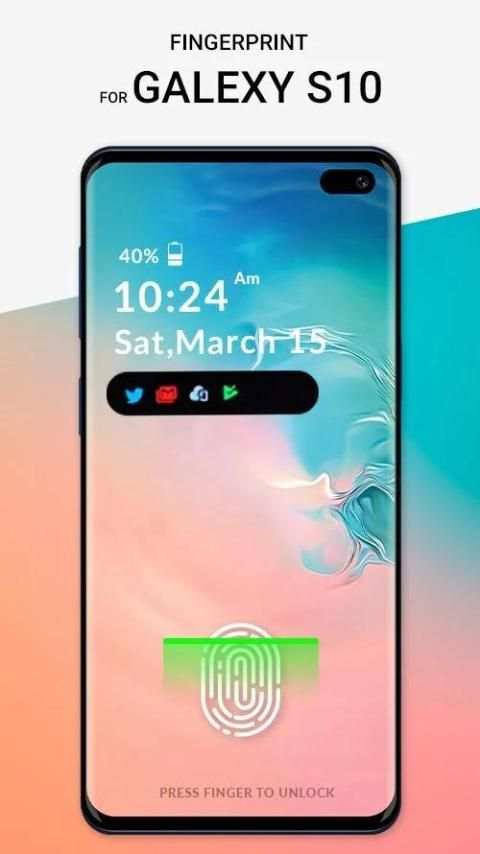 Galaxy S10 Lock Screen screenshot 4
