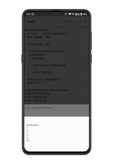 CodeX screenshot 1