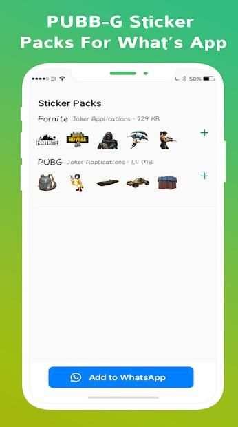 WAStickerApps : Pub-G Stickers For Whatsapp screenshot 2