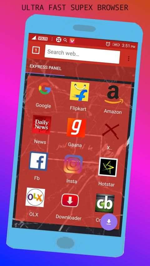 Supex Browser: All In One स्क्रीनशॉट 7