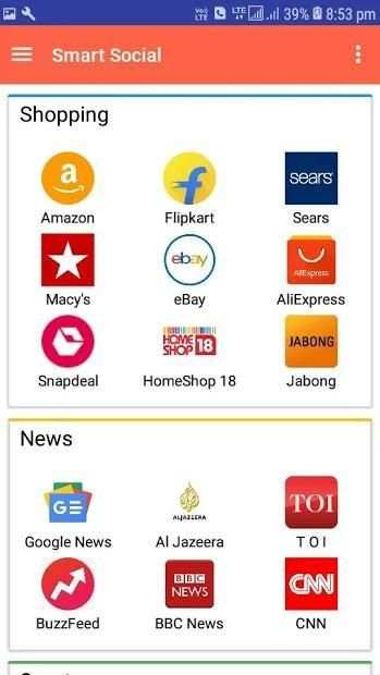 Smart Social - All Social Network Sites screenshot 1