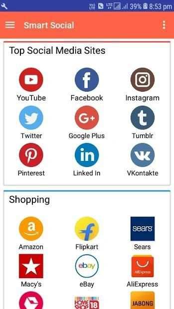 Smart Social - All Social Network Sites screenshot 2