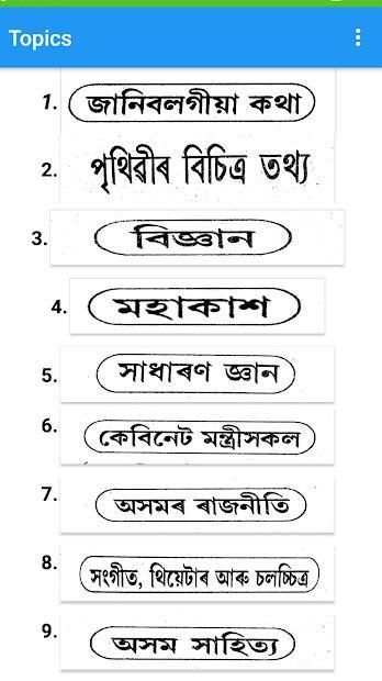 Assamese GK-2018 screenshot 5