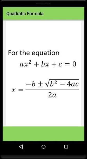 Algebra Formula Solve My Math For Kids screenshot 1