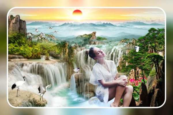 Waterfall Photo Frames : Cut Paste Photo Editor screenshot 7