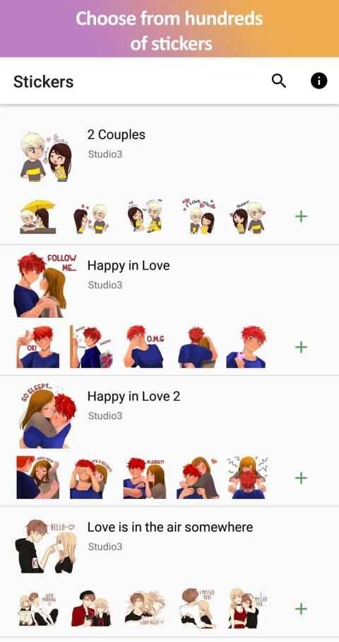 Couples Stickers - Studio3 - WAStickerApps screenshot 7