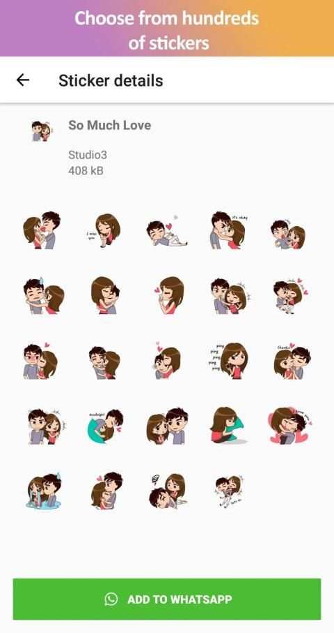 Couples Stickers - Studio3 - WAStickerApps screenshot 3