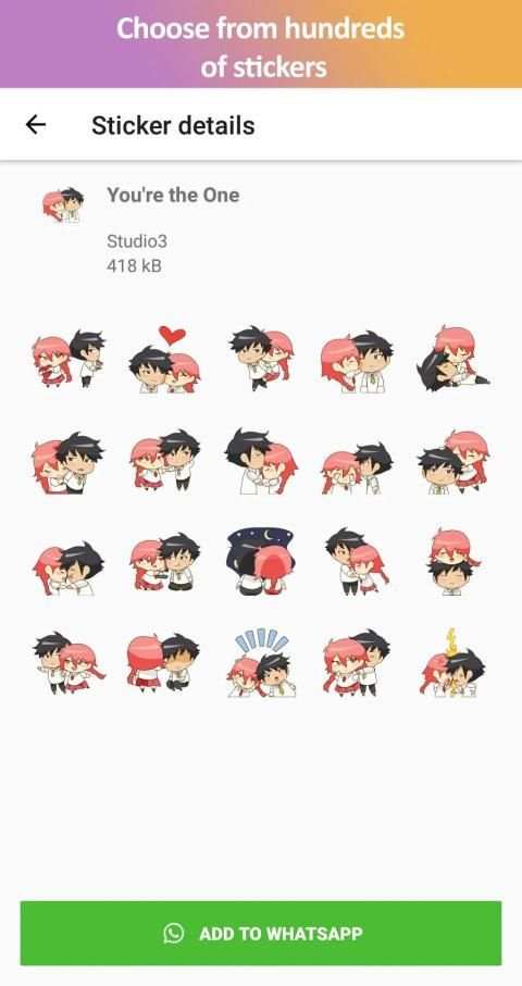 Couples Stickers - Studio3 - WAStickerApps screenshot 2