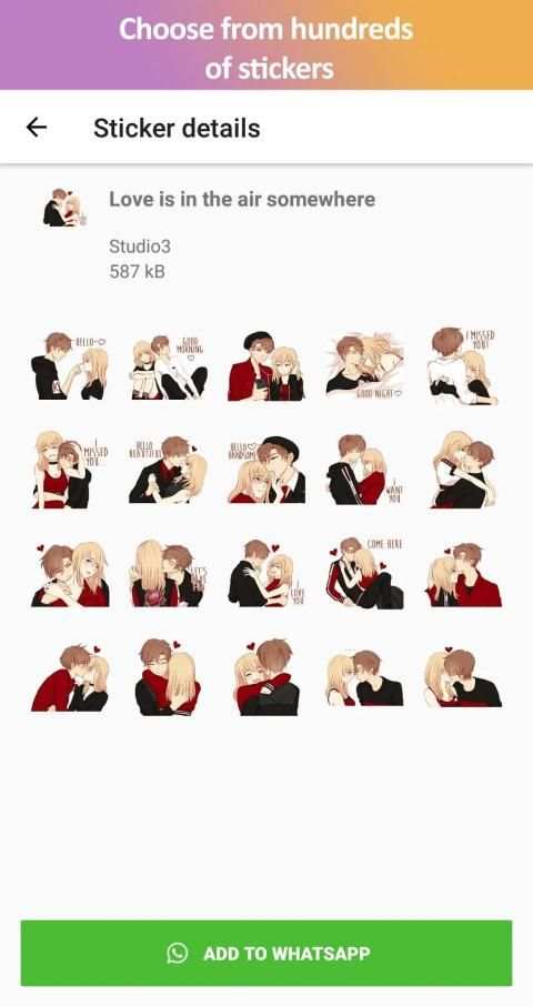 Couples Stickers - Studio3 - WAStickerApps screenshot 5