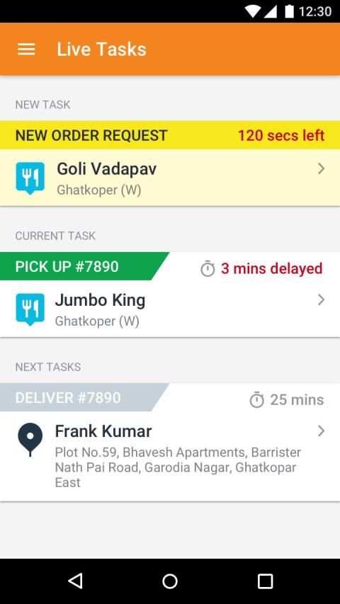 Swiggy Delivery App स्क्रीनशॉट 1