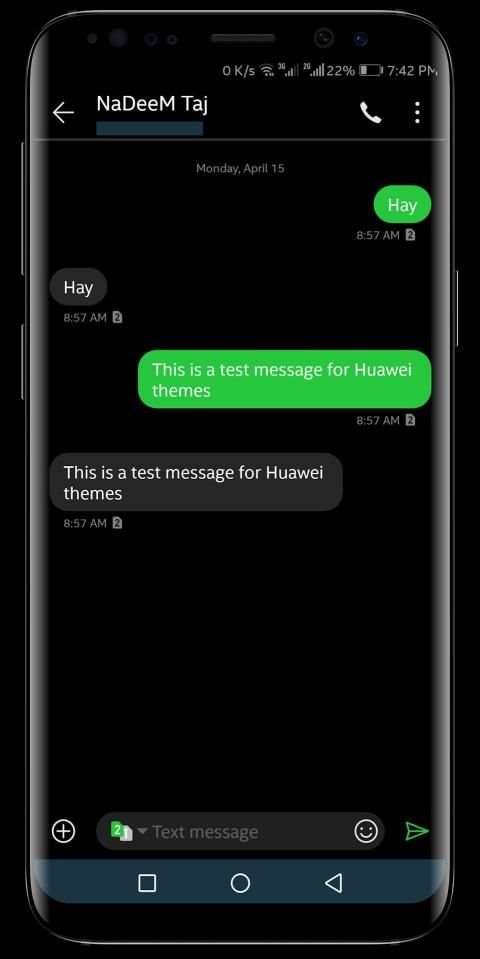 Pixel pie Dark Theme - free theme for huawei screenshot 1