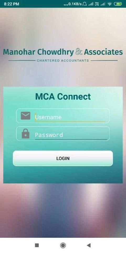 MCA Connect Android App स्क्रीनशॉट 1