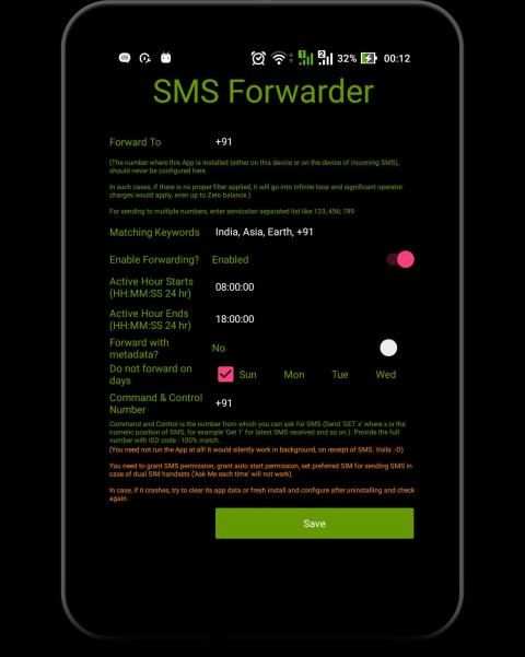 SMS Forwarder स्क्रीनशॉट 1