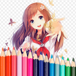 ikon Anime Coloring Book